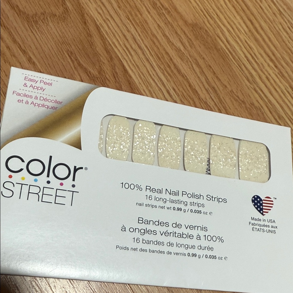 Color Street Glitter Nail Strips - Sparkling Cream